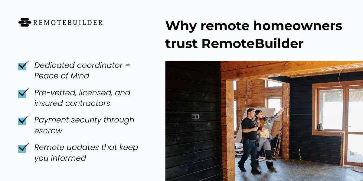 Why remote homeowners trust RemoteBuilder - RemoteBuilder